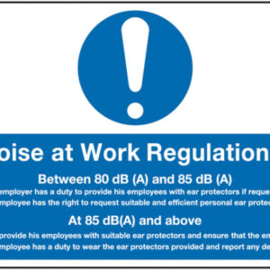 The Noise At Work Regulations 2005 Sign