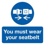 You Must Wear Your Seatbelt Labels