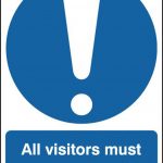 report to site office sign