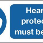 mandatory hearing protection sign