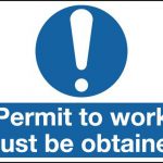 permit to work sign