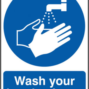 wash your hands please sign