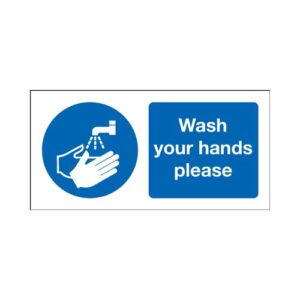 wash your hands sign