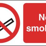 no smoking rigid sign