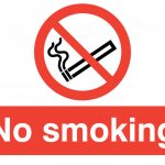 Metal No Smoking Sign