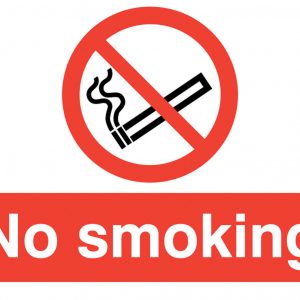 Metal No Smoking Sign