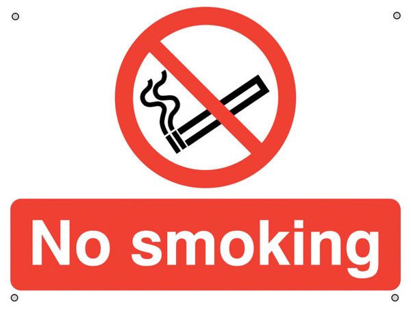 MLSL02036A.jpg Metal No Smoking Sign
