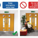 Keep Emergency Exits Clear sign