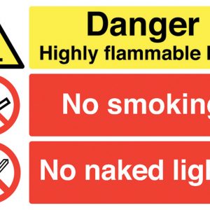 lpg highly flammable sign