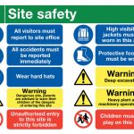 site health and safety board