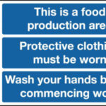 This Is A Food Production Area Sign
