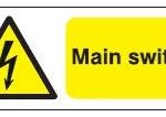 main switch sign