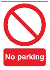 no parking rigid sign