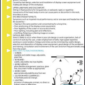 workplace health and safety poster
