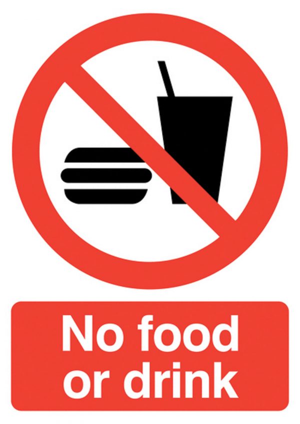 No Food or Drink Sign