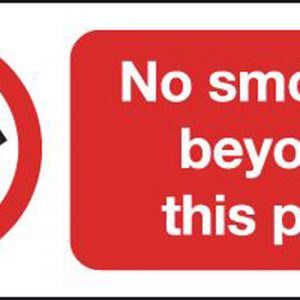 no smoking beyond this point sign