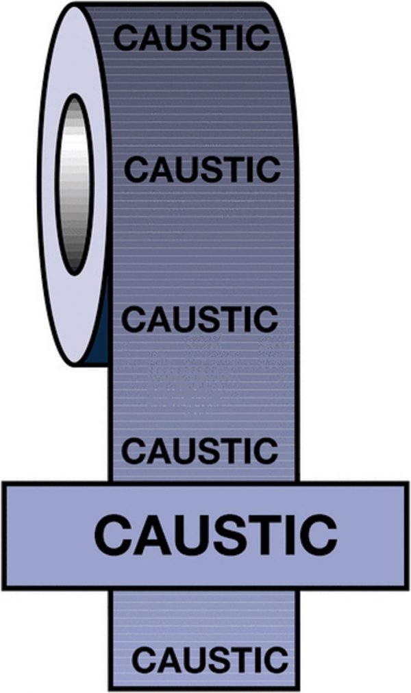 caustic identification tape