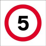 5mph Traffic Sign