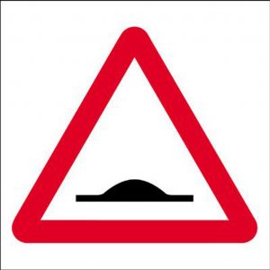 Speed Bump Road Sign