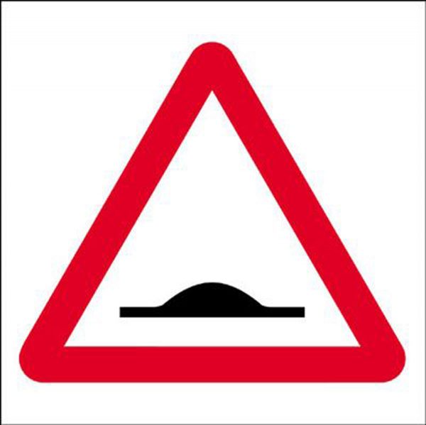 R1SL5T.jpg Speed Bump Road Sign