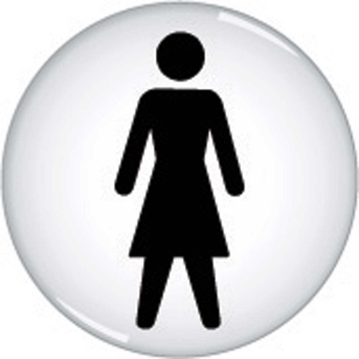 Round Acrylic Ladies Sign | Order Online | Morsafe UK