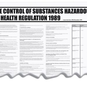 coshh wall chart