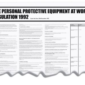 ppe at work regs 1992 wall chart