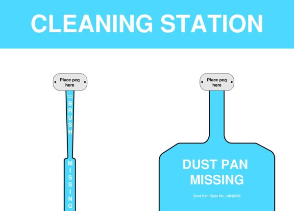 SHADSLOW1 BLU cleaning station shadow board