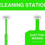 Cleaning Station Shadow Board green