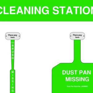 Cleaning Station Shadow Board green