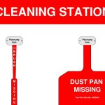 Cleaning Station Shadow Board red