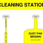 Cleaning Station Shadow Board yellow