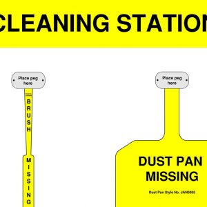 Cleaning Station Shadow Board yellow
