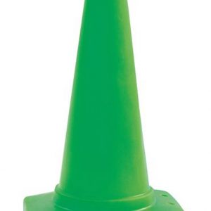 green traffic cone