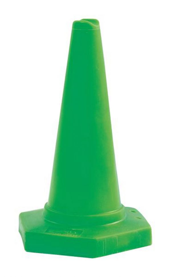 TRAFSL218G.jpg green traffic cone