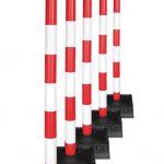 red and white post