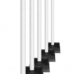 White Safety Posts