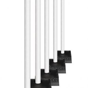 White Safety Posts