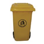 120l Yellow Wheelie Bin