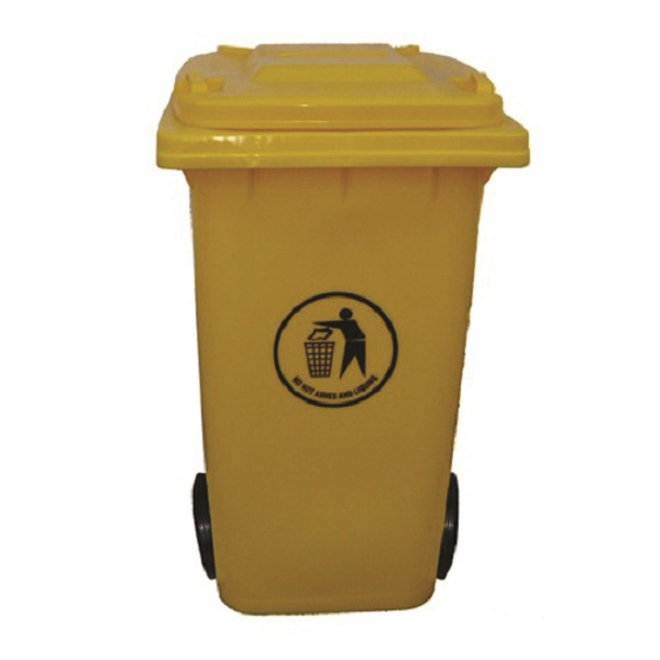 240 Litre Wheeled Bin - Yellow