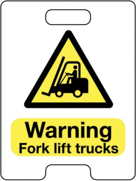 Warning Fork Lift Trucks Floor Sign