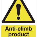 anti climb sign