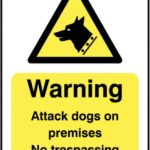 guard dog warning signs uk