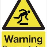 beware step sign