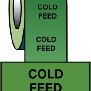 Cold Feed BS Pipeline Marking & Identification Tape - 50mmx33m