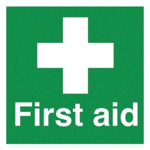 first aid label