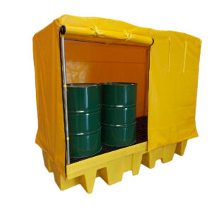 covered bunded pallets