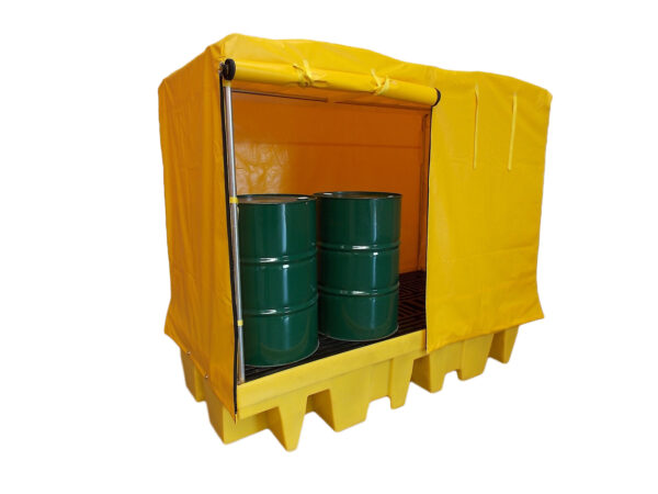 305UFA100 covered bunded pallets
