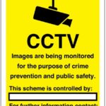 cctv monitored sign