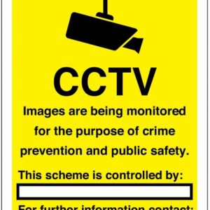 cctv monitored sign